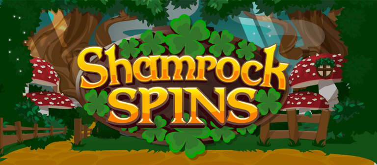 Shamrock Spins game info page header