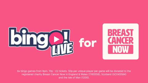 bingoLive for Breast Cancer Now