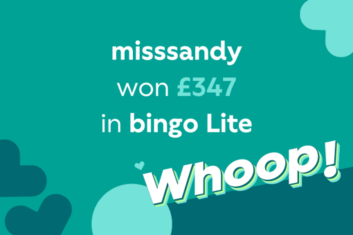 tombola winners story about missandy won £347 in bingo Lite